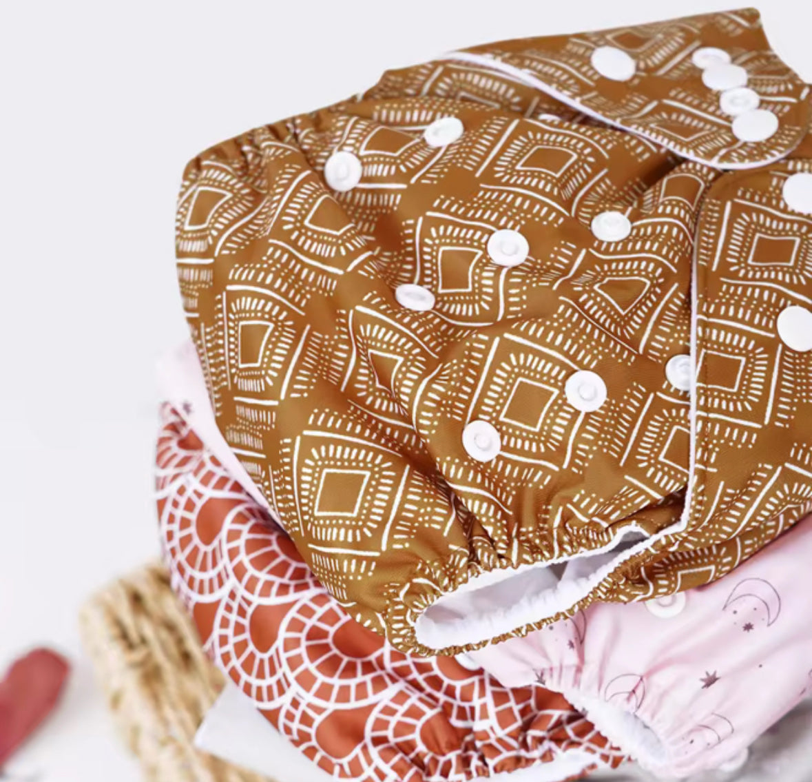 Ochre Rainbows Adjustable Cloth Nappy