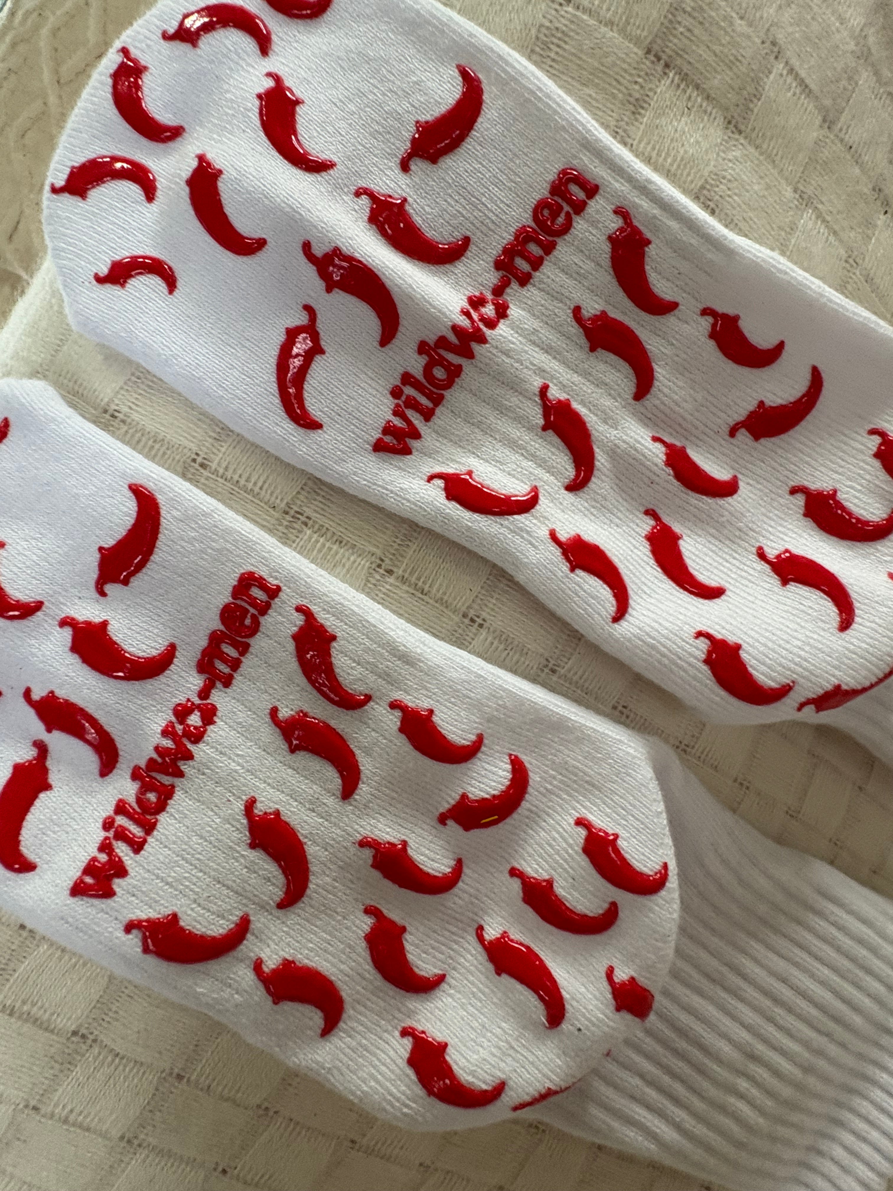 Grip Socks Hot Chilli Print
