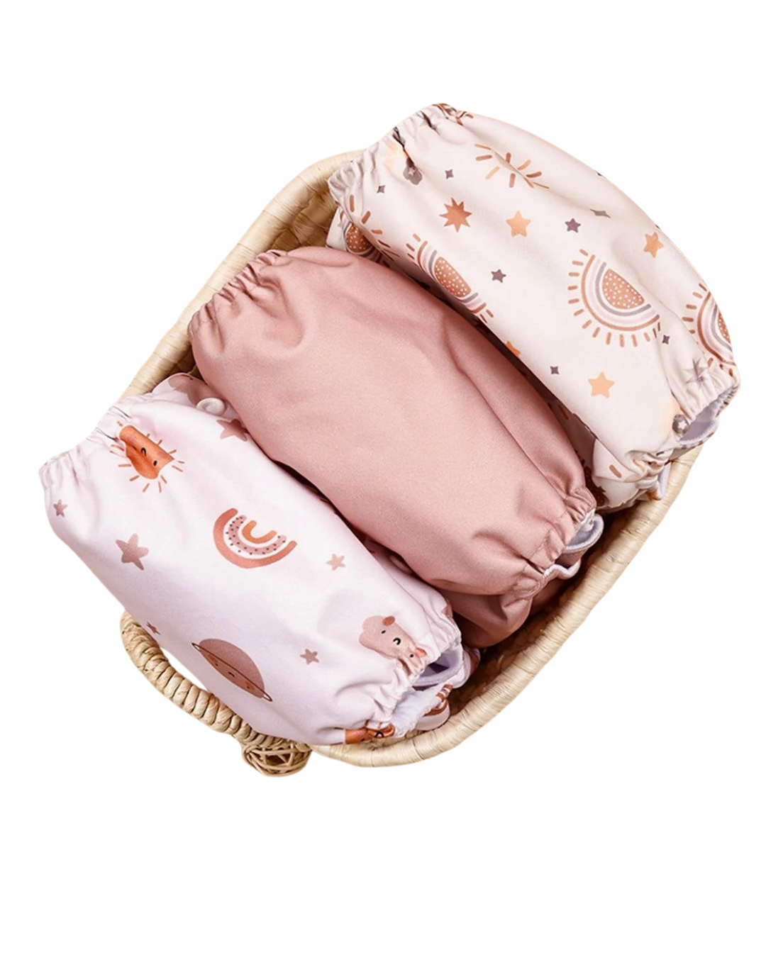 Moon and Stars Adjustable Cloth Nappy