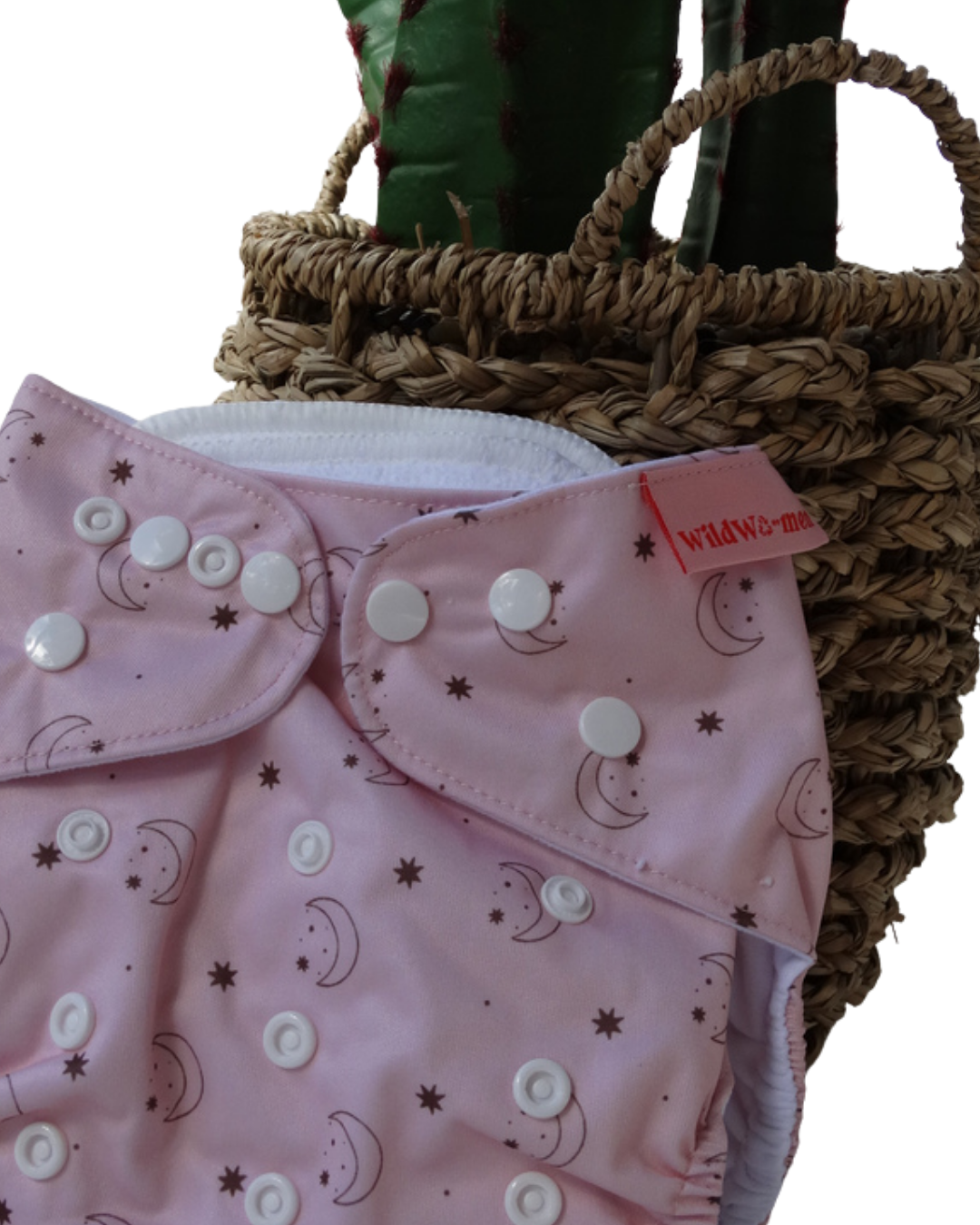Moon and Stars Adjustable Cloth Nappy