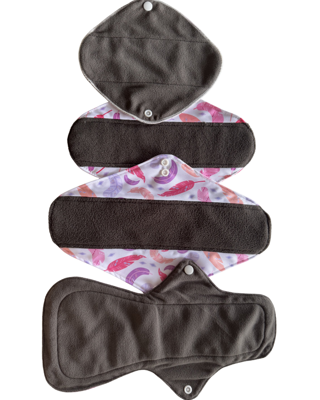 Small Washable Sanitary Pads 4 Pack Mixed Pattern