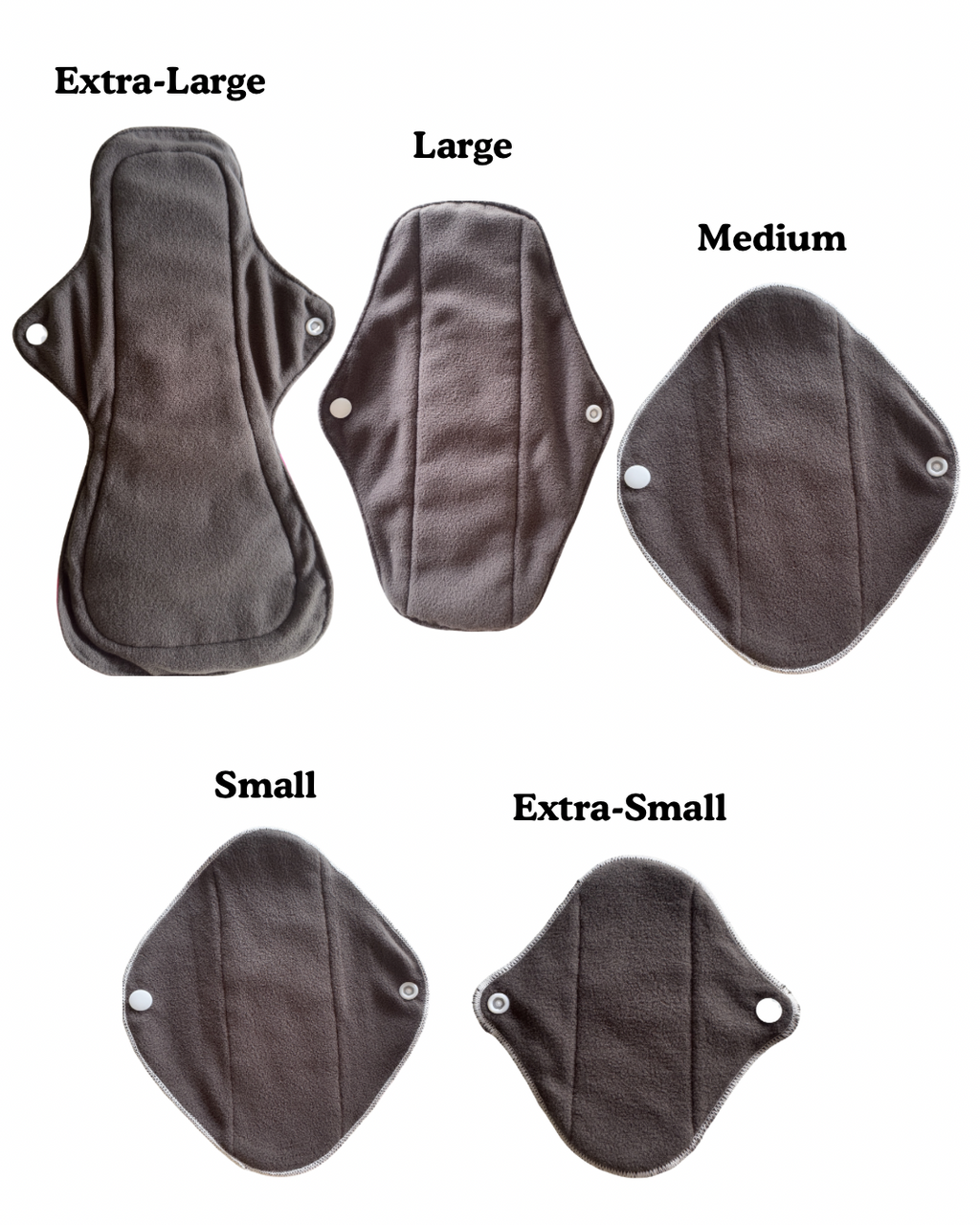 Small Washable Sanitary Pads 4 Pack Mixed Pattern