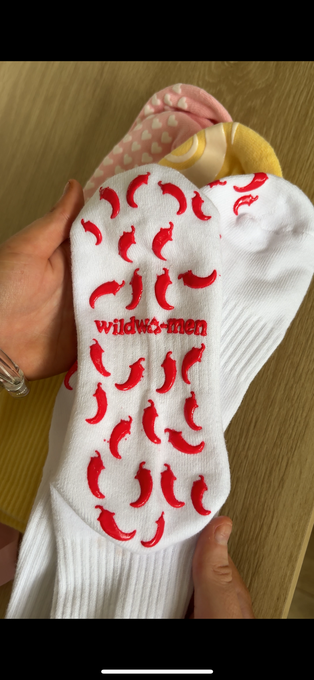 Grip Socks Hot Chilli Print