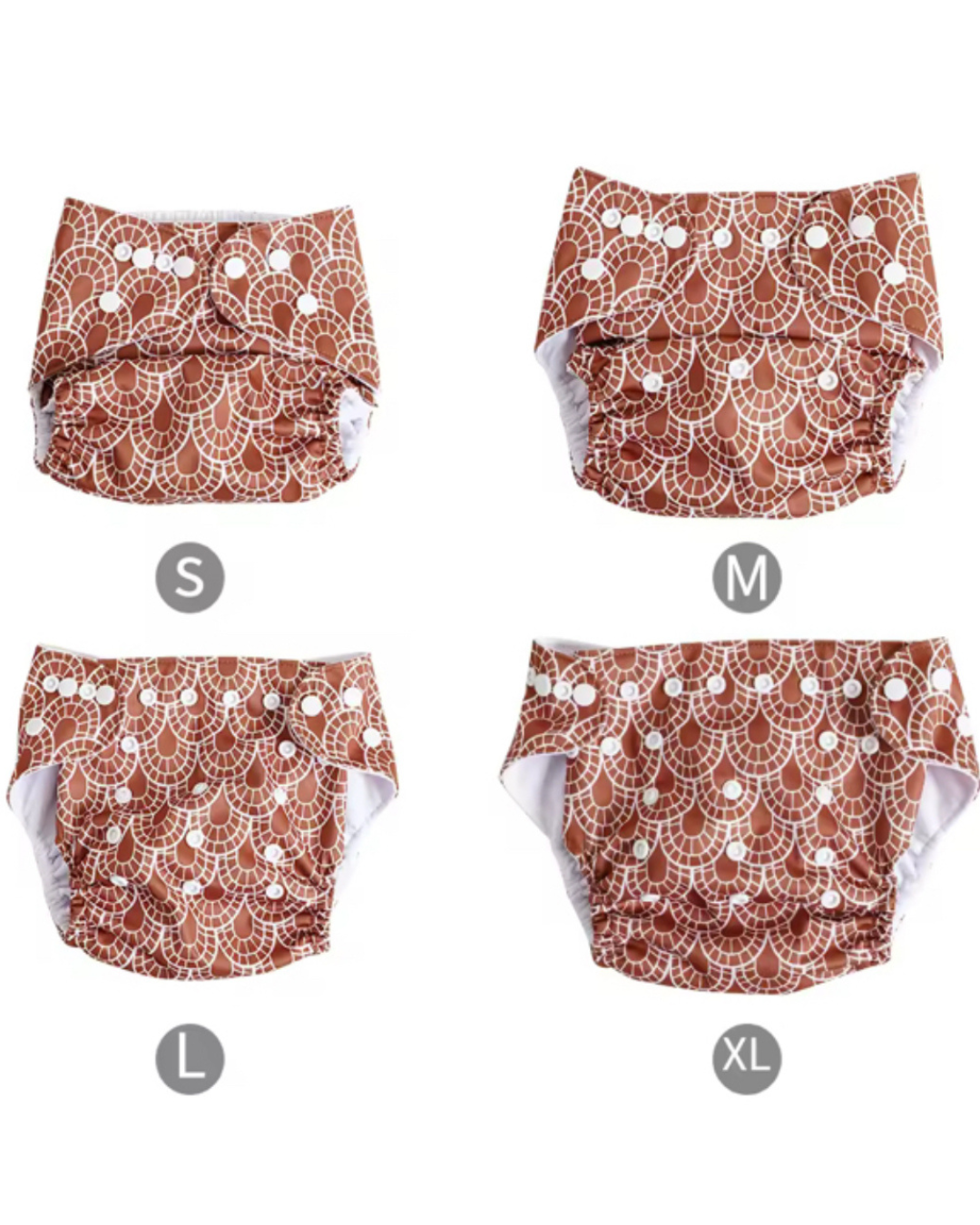 Chocolate Suns Adjustable Nappy